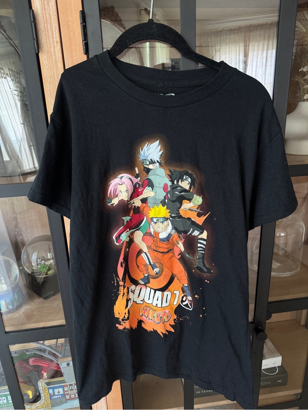 Vintage 2002 Naruto T-Shirt tee Shippuden Y2K Anime graphic squad 7